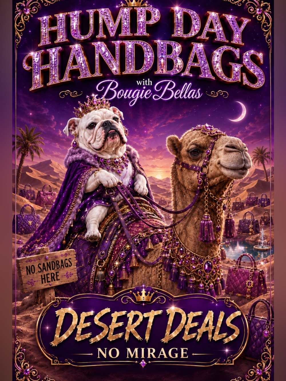 Bougie Bella's Live Show Flyer 🐶💜